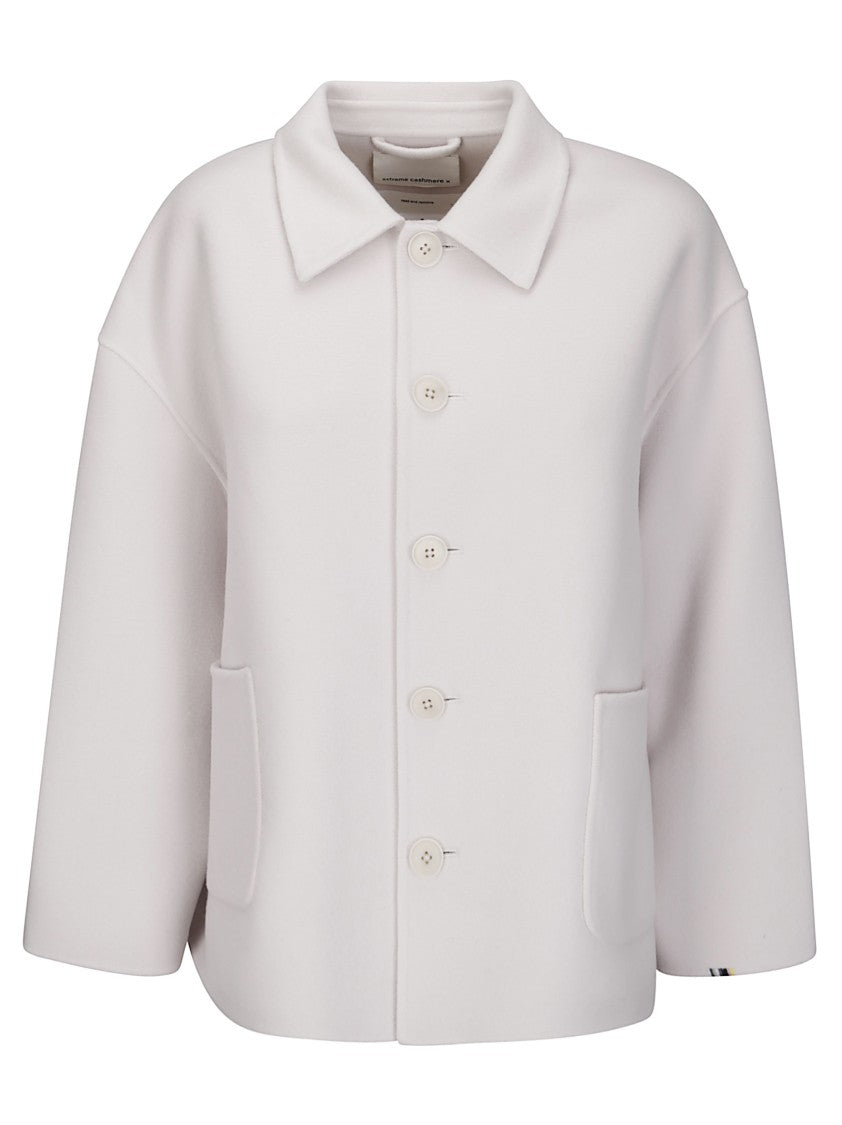 Extreme Cashmere Light Cashmere Blend Jacket With Front Buttons And Pockets
