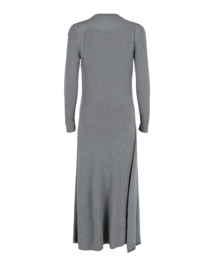 Alexander Mcqueen Long Sleeve Jersey Knit Dress