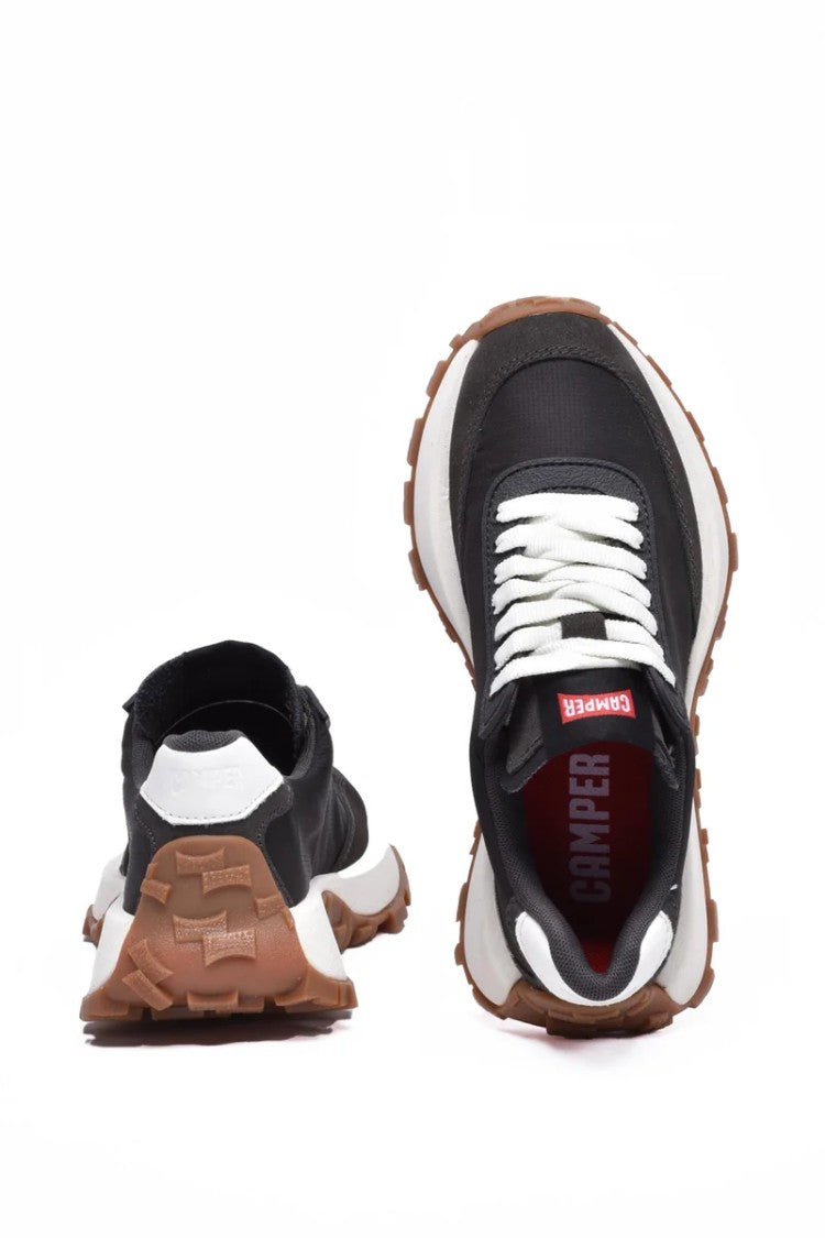 Camper Black Patchwork Leather Sneakers