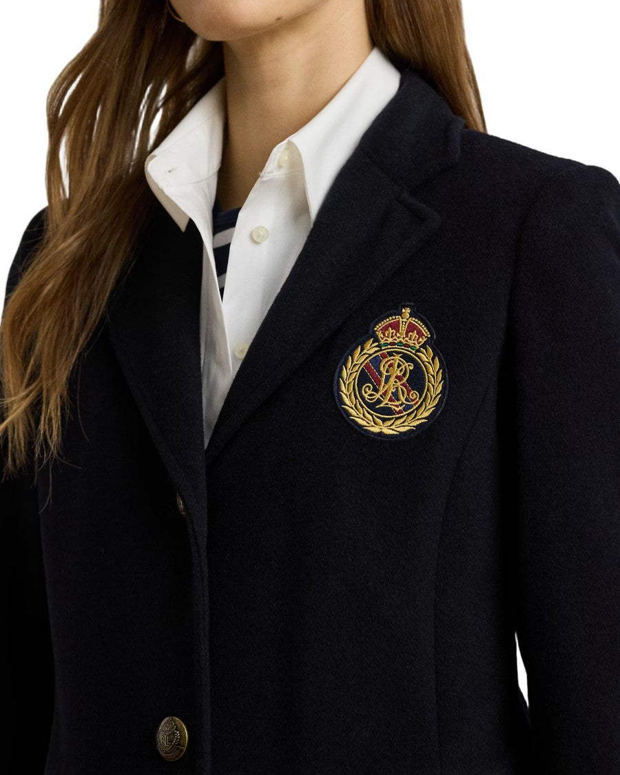Lauren Ralph Lauren Crested Wool-Lined Coat With Tailored Fit