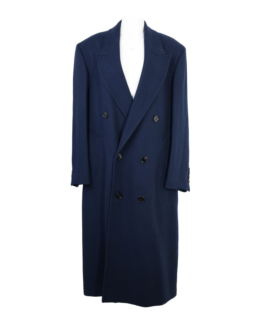 Ami Double-Breasted Wool Coat With Tailored Silhouette
