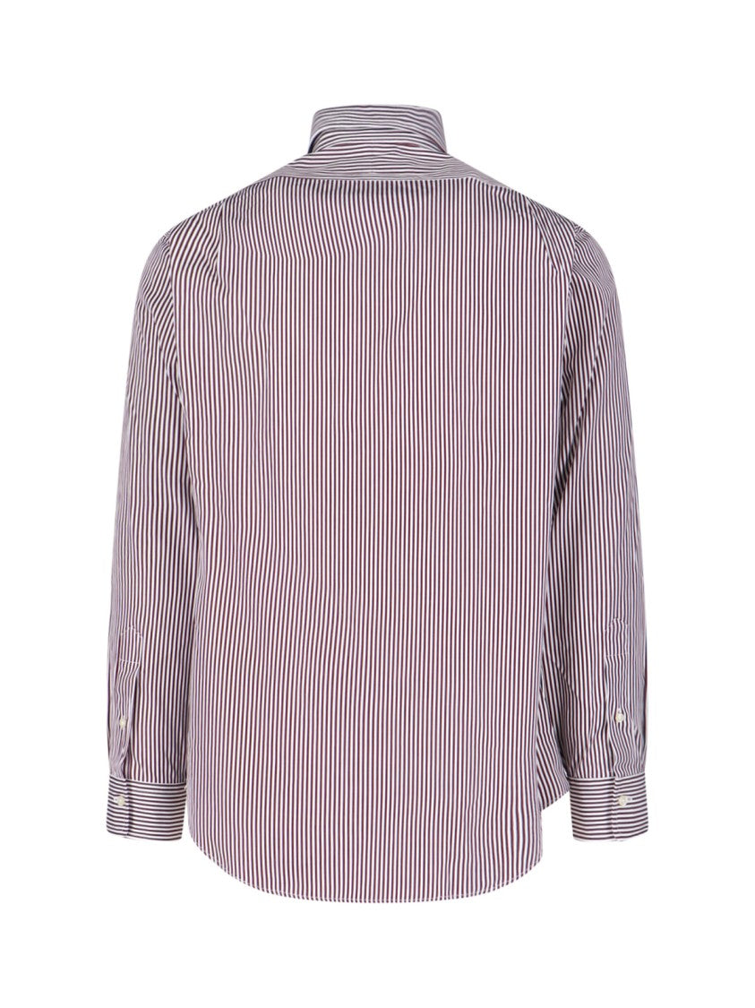 Polo Ralph Lauren Red And White Striped Button-Up Shirt