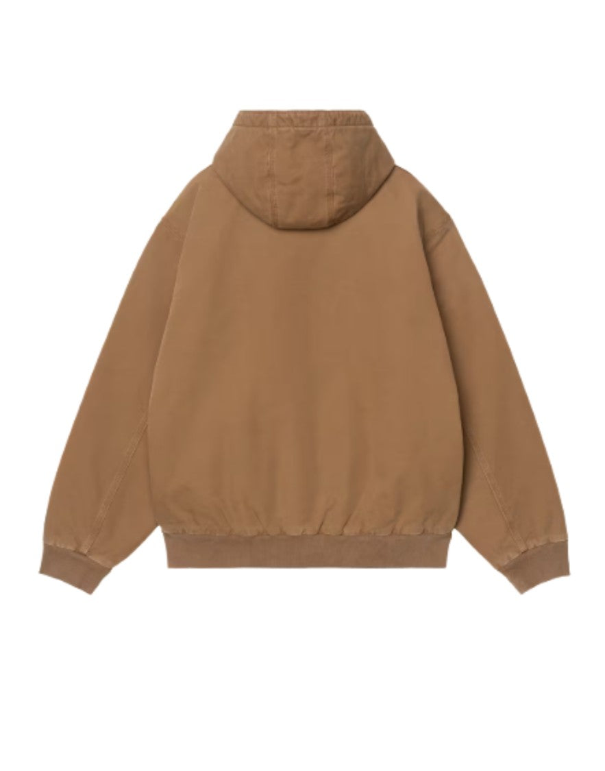Carhartt Wip Brown Dearborn Canvas Hooded Quilted Jacket