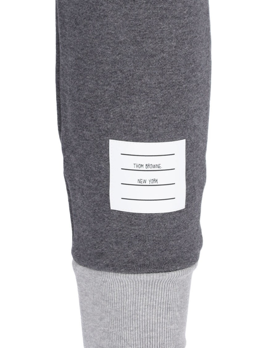 Thom Browne "Loopback 4-Bar" Sweatpants – Grey