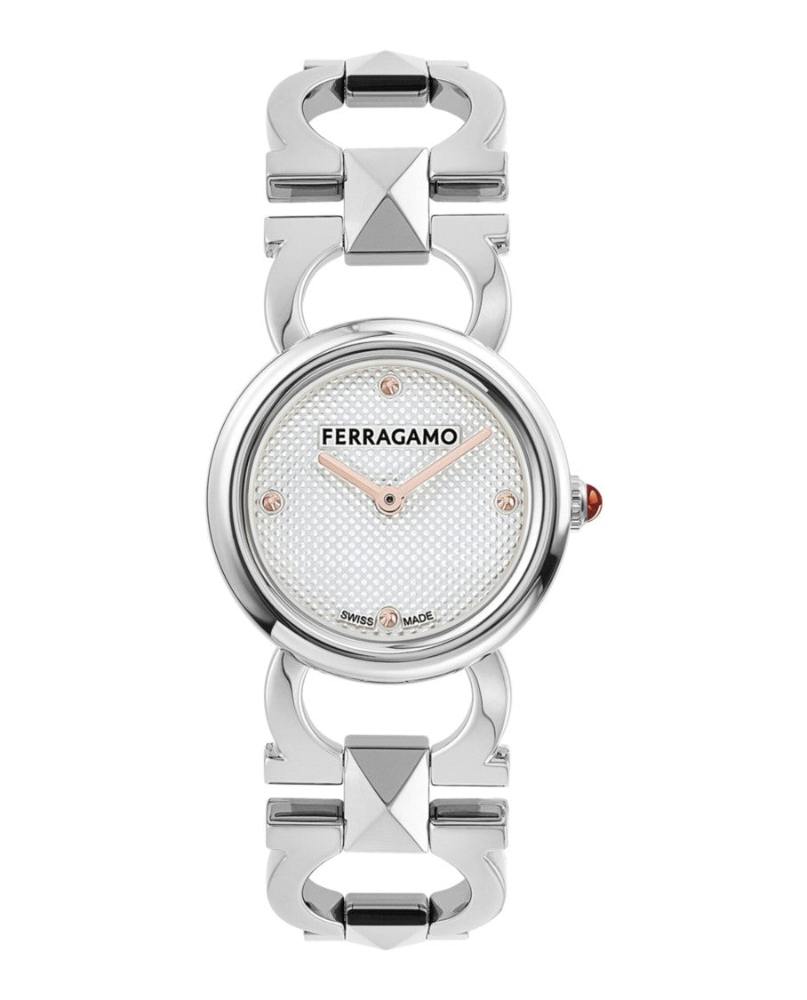 Ferragamo Double Gancini Stud Bracelet Watch