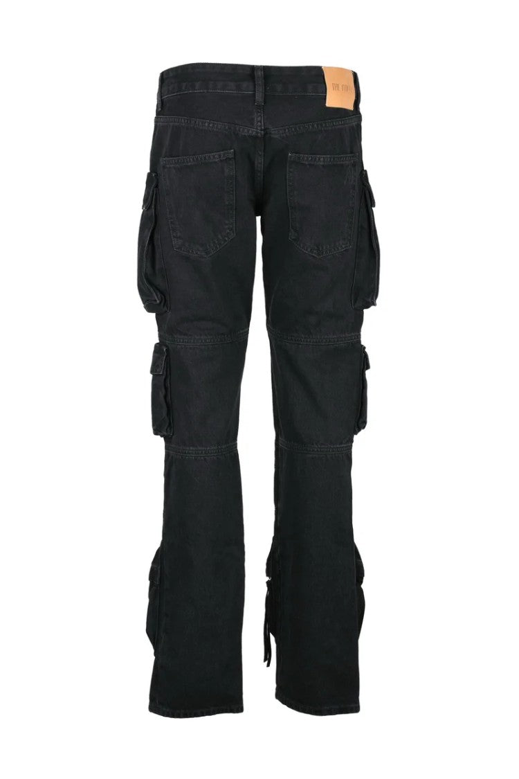The Attico Cargo Jeans - Black