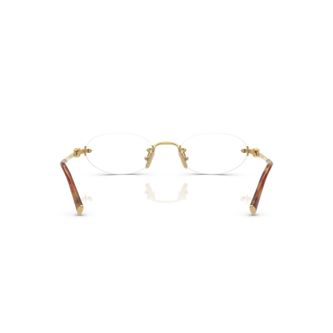 Miu Miu 0Mu 53Wv Rimless Oval Lens Sunglasses