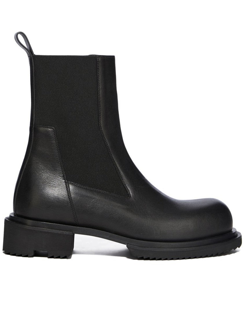 Rick Owens Matte Black Beatle Gabe Boots