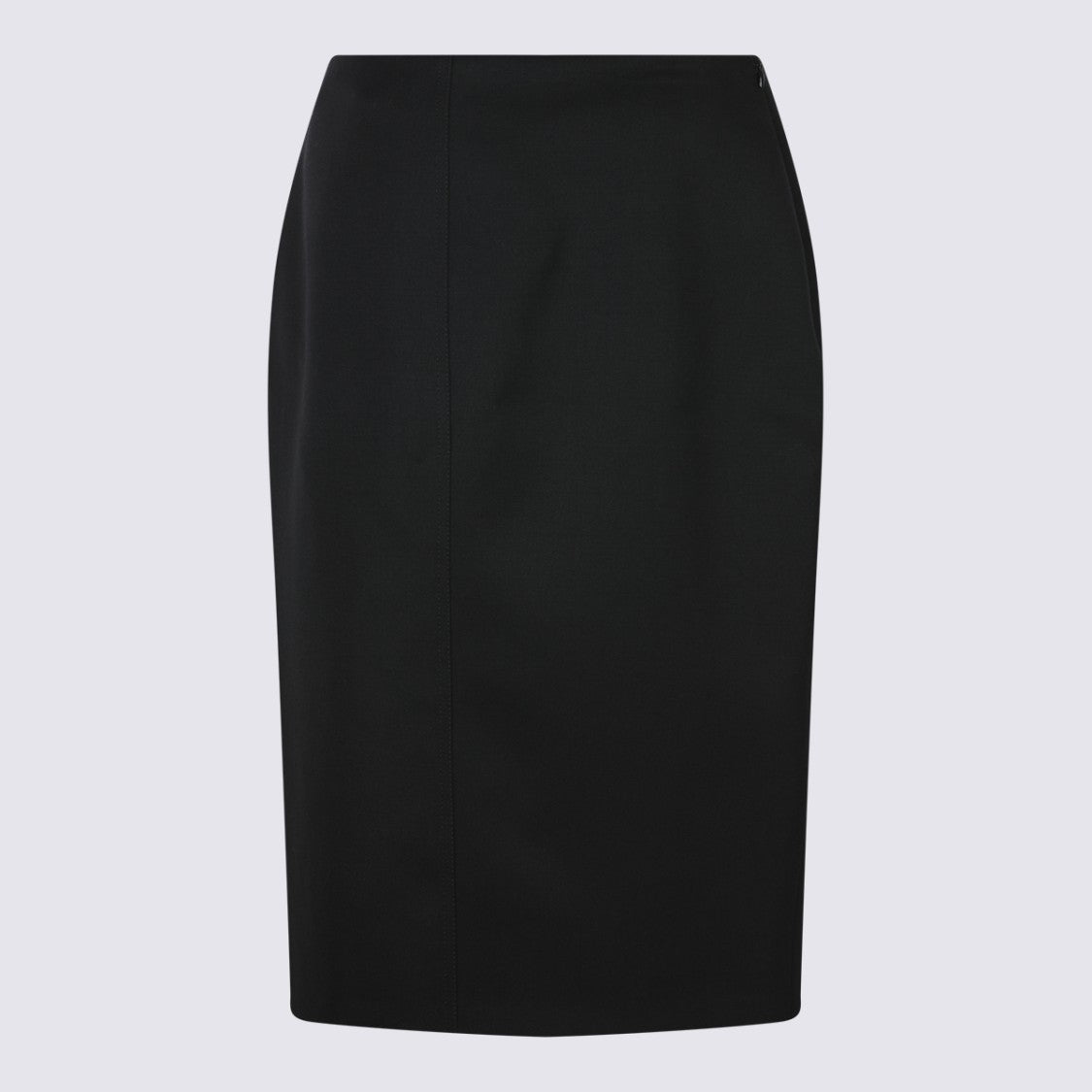Givenchy Knee-Length Black Skirt With Tailored Silhouette And Subtle Slit