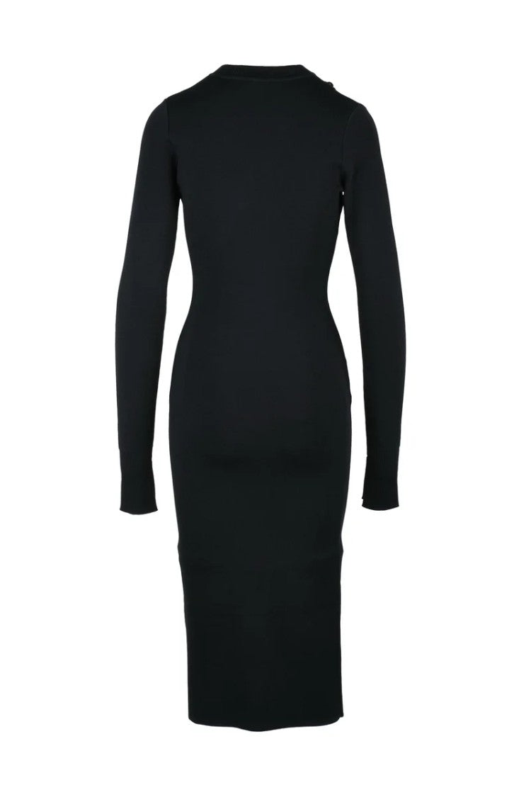 Versace Jeans Couture Long Knit Dress - Black