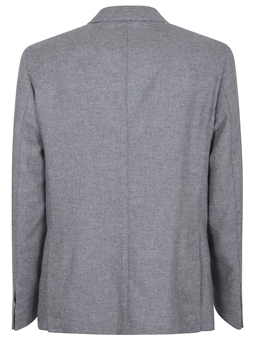 Eleventy Wool-Cashmere Blend Blazer With Tailored Fit