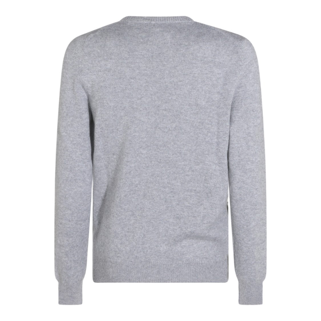 Malo Fine-Knit Grey Sweater With Crew Neckline And Tailored Fit