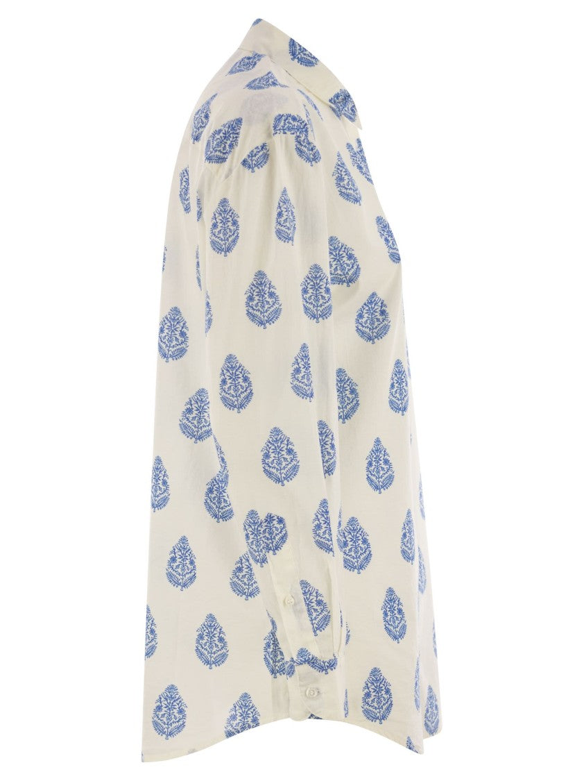 Mc2 Saint Barth Brigitte - Shirt With Paisley Pattern
