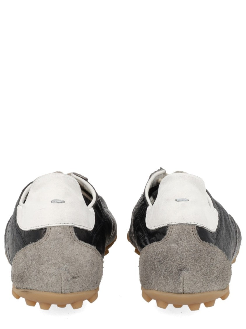 Maison Margiela Black Sprinters Grey Suede Sneakers