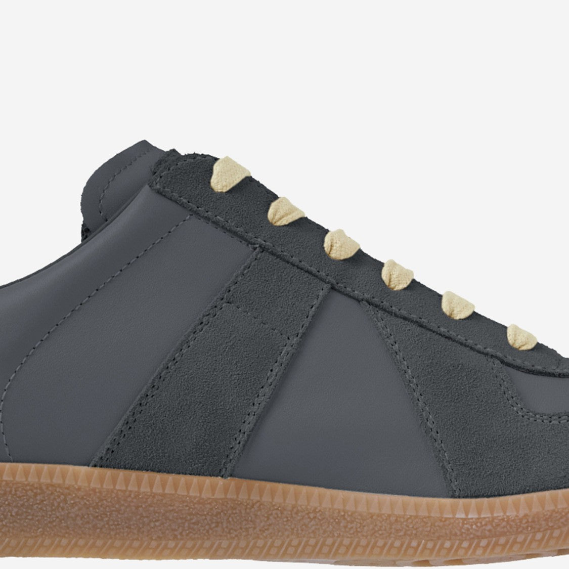 Maison Margiela Nappa Leather And Suede Low-Top Sneakers