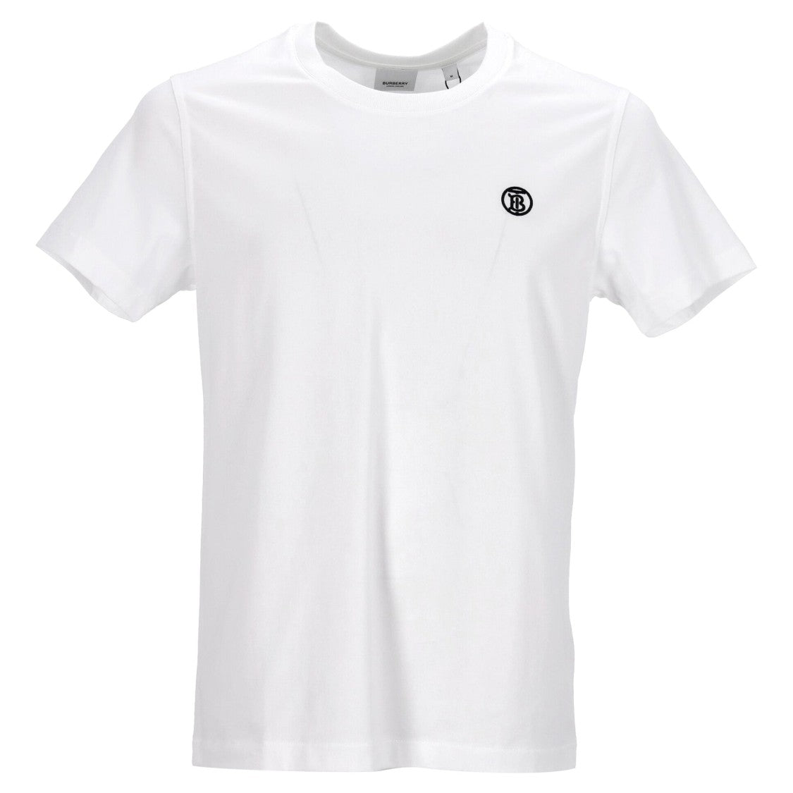 Burberry Monogram Embroidered T-Shirt In Organic Cotton Jersey