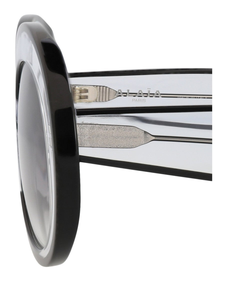 Alaïa Round-Frame Acetate Sunglasses With Two-Tone Design