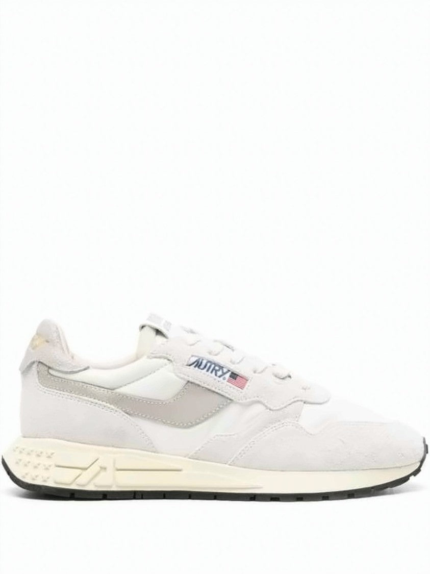 Autry Textured Suede And Nylon Low-Top Sneakers