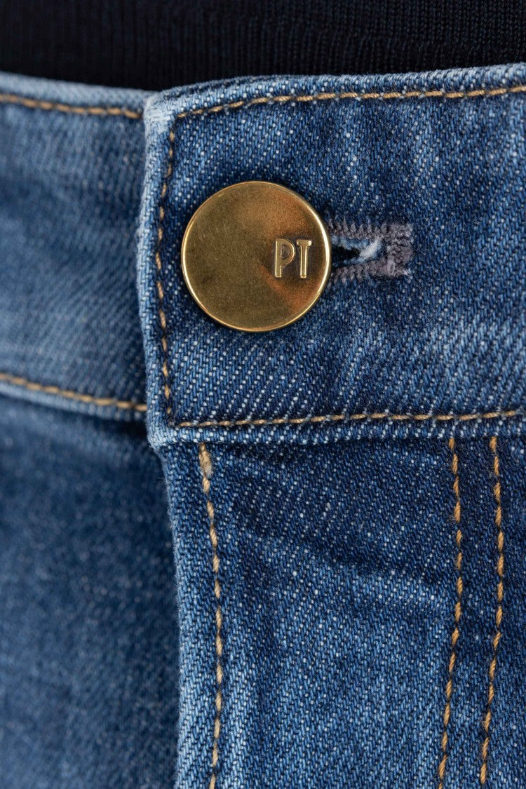 Pt Denim Camoscio Carrot Fit Jeans