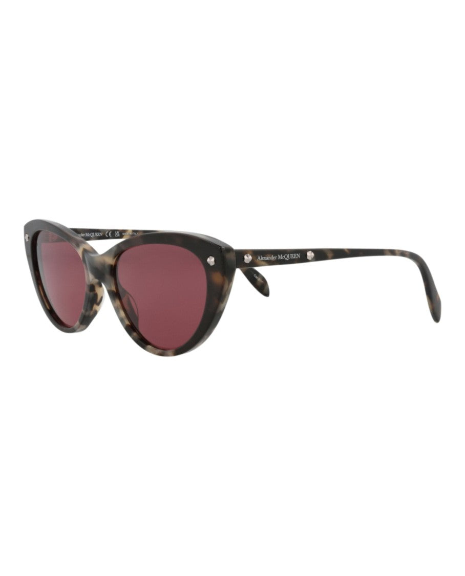 Alexander Mcqueen Cat Eye-Frame Acetate Sunglasses With Saddle Nose Bridge