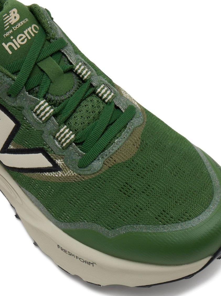 New Balance Green Mesh Sneakers With Durable Overlays