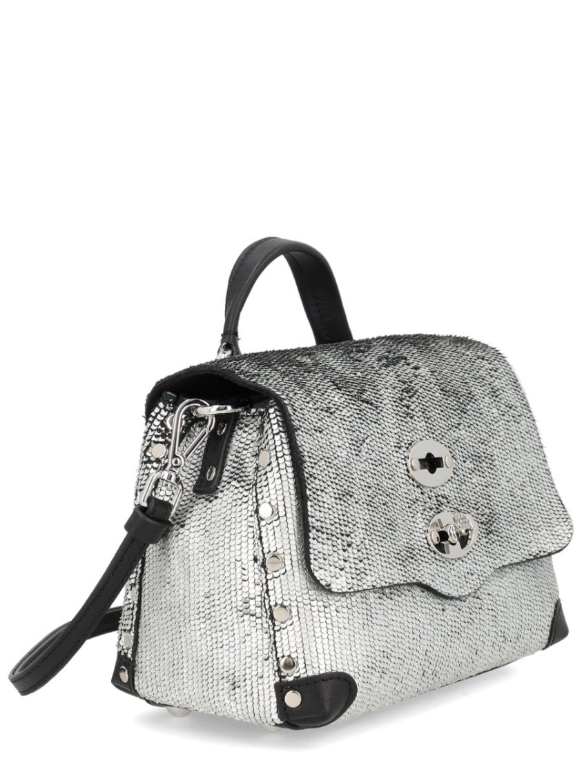 Zanellato Silver Postina Cbi Metallic Handbag