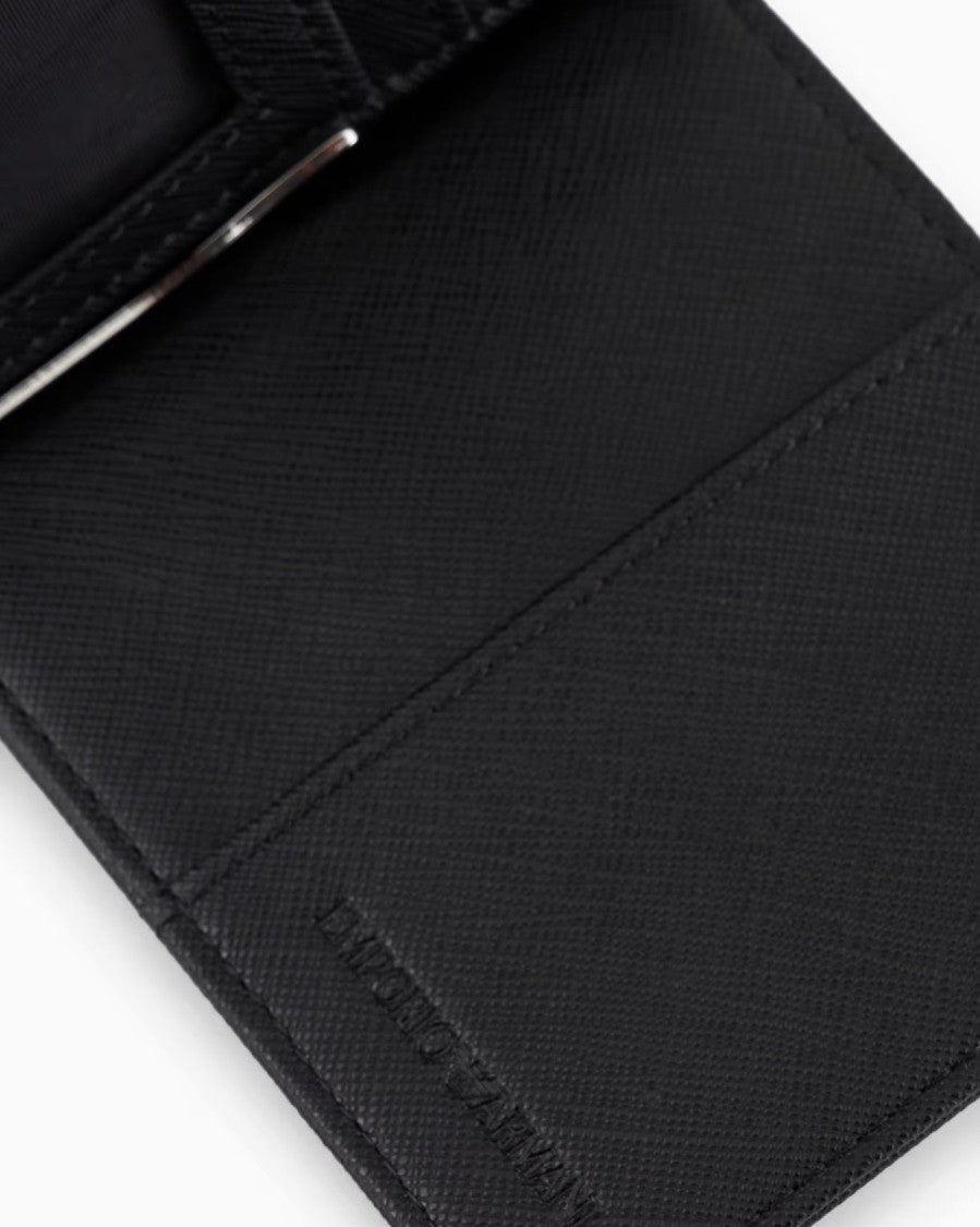 Emporio Armani Bonded Saffiano Leather Wallet