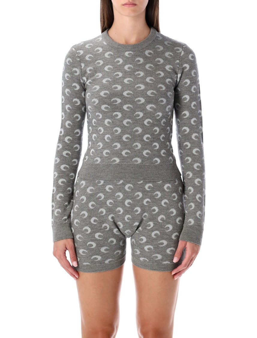 Marine Serre Moon Jacquard Sweater