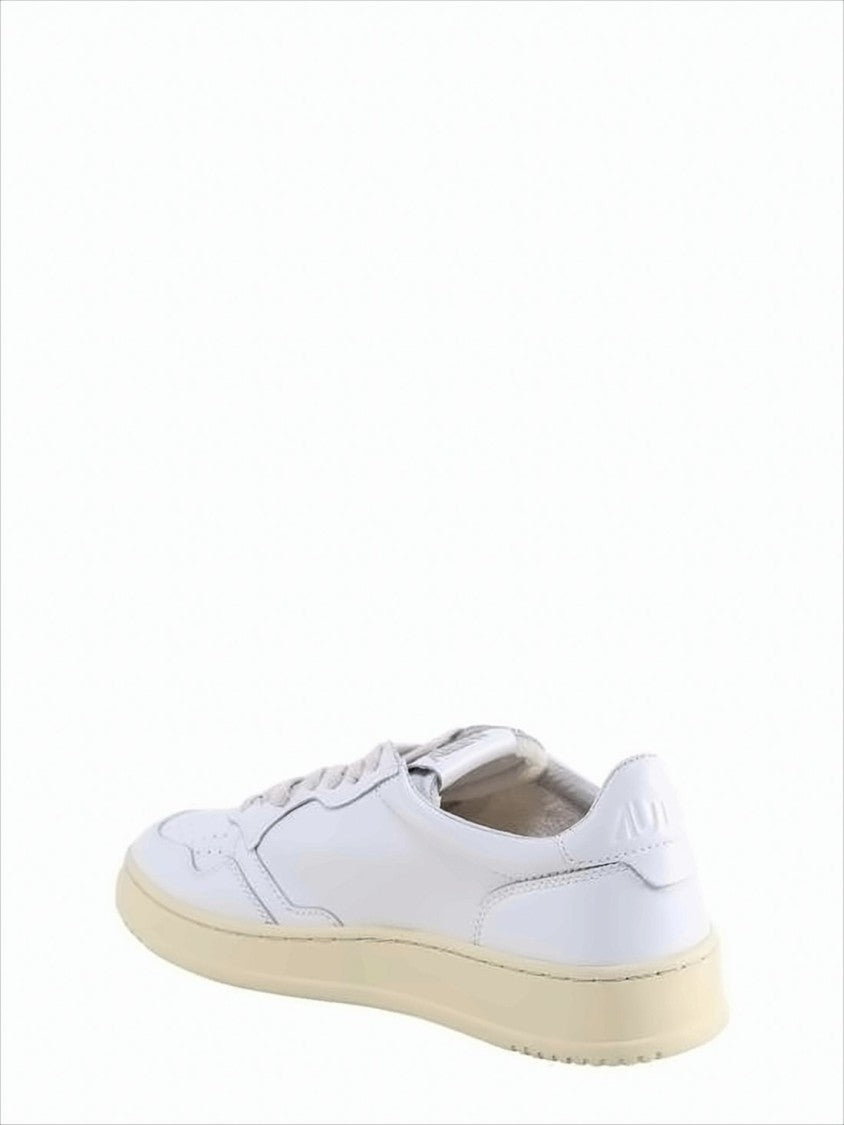 Autry Low-Top Leather Sneakers With Perforated Detailing