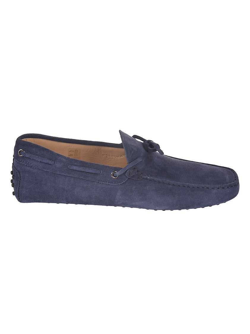 Tod's Suede Loafers With Raised Rubber Sole