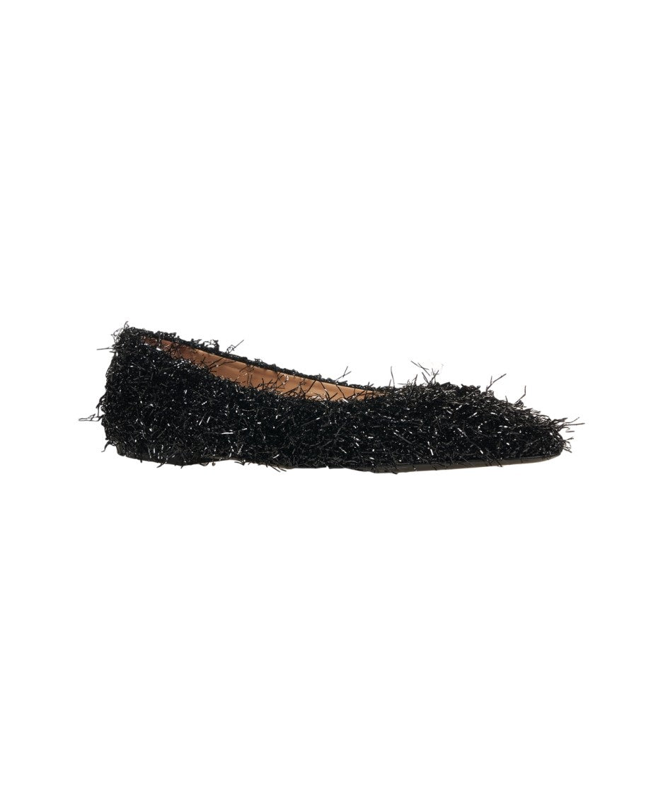 Gender Lurex Fringed Ballerinas
