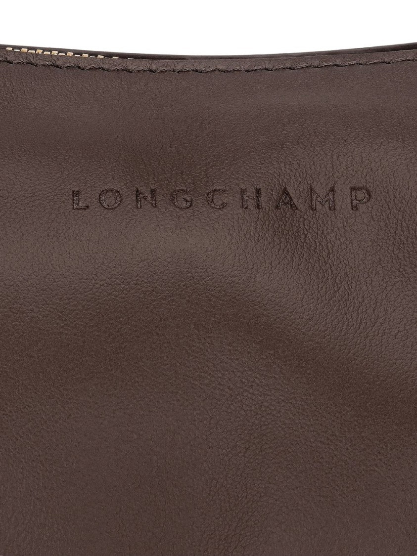 Longchamp Elongated Smooth Leather Handbag