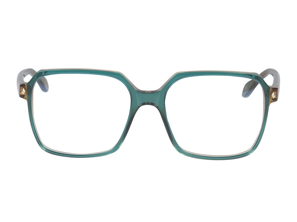 Kador Lisa Glamour/N Translucent Teal Brown Square Eyeglasses