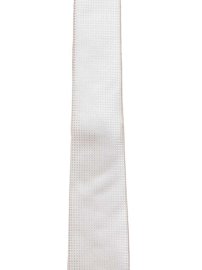 Lanvin Silk Tie With Subtle Textured Pattern And Refined Sheen
