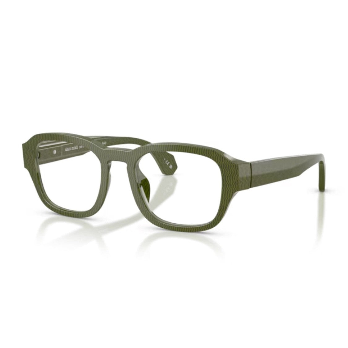 Alain Mikli Green A03512m Acetate Micro-Texture Square Sunglasses