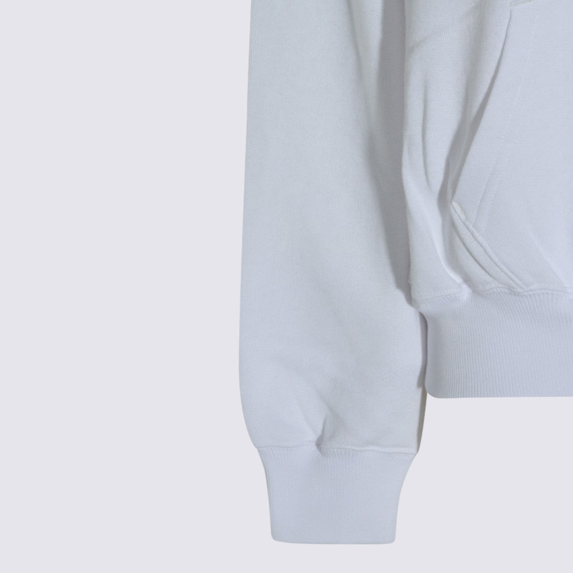 Polo Ralph Lauren Hooded White Sweater With Embroidered Logo And Kangaroo Pocket