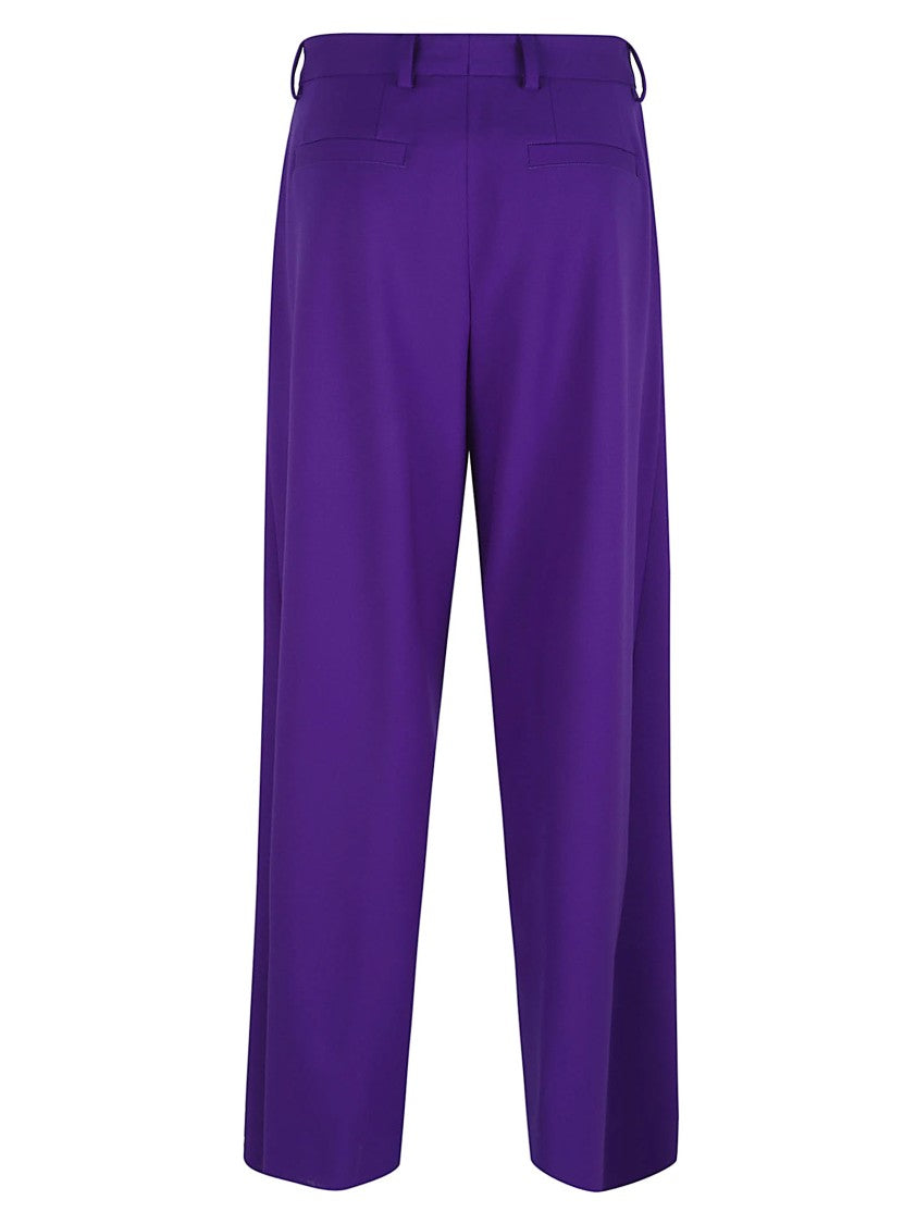 Dries Van Noten Cropped Straight-Leg Trousers In Wool Blend