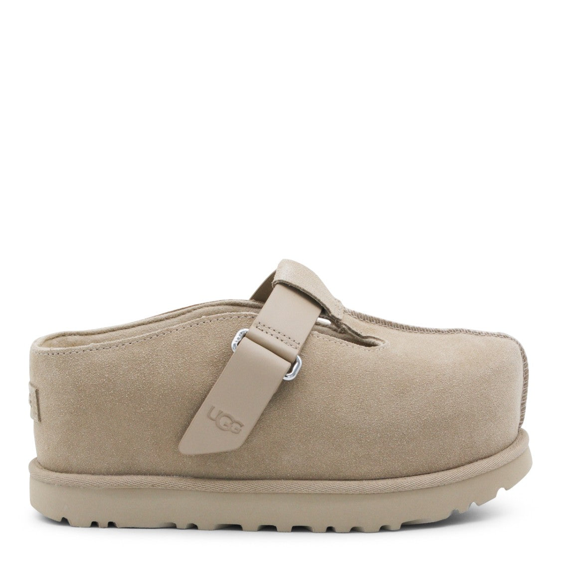 Ugg Closed-Toe Sandals With Soft Suede Upper