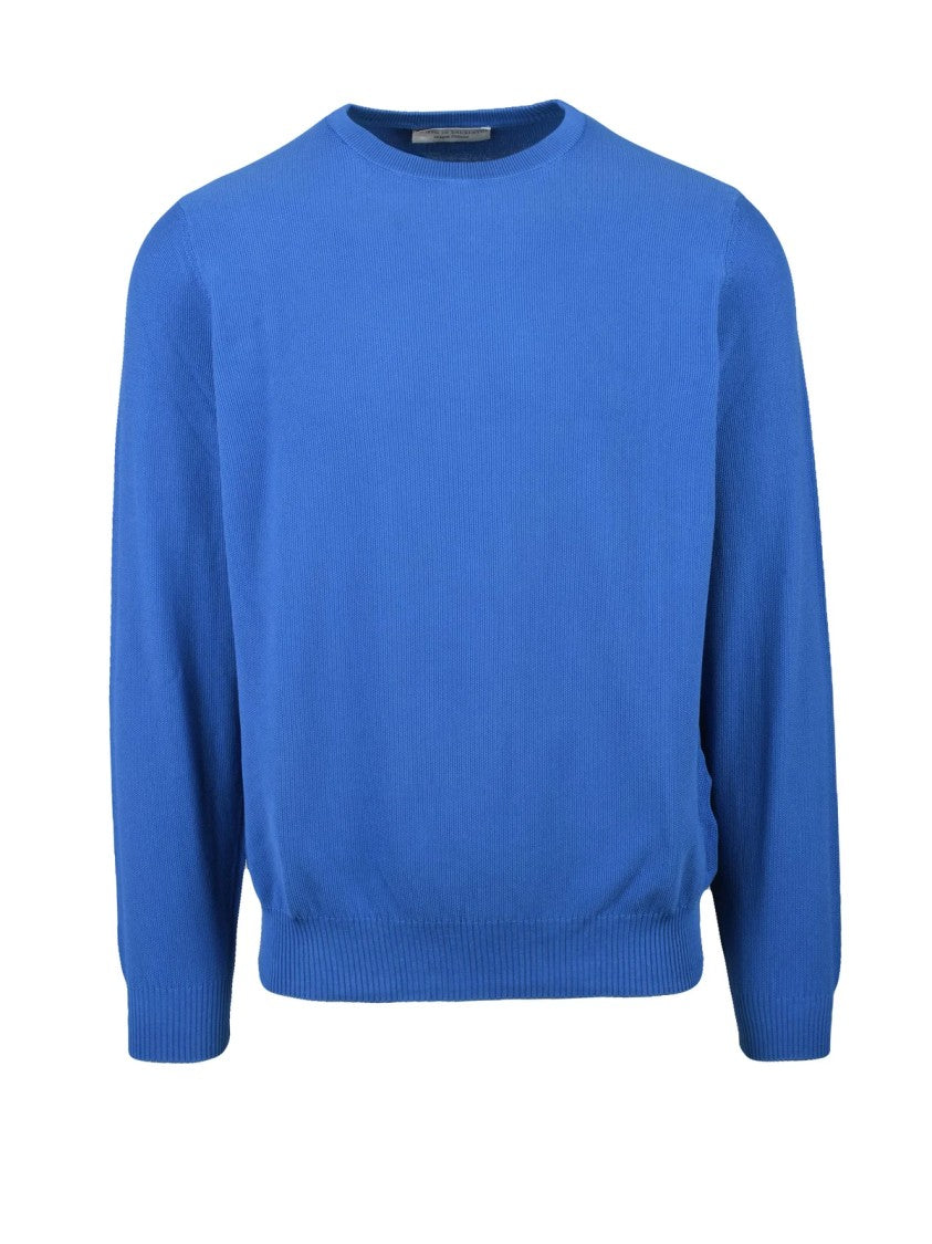 Filippo De Laurentiis Light Blue Fine-Knit Sweater