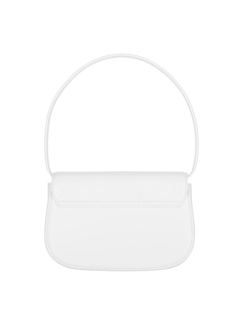 Diesel Shoulder Bag 1Dr In Smooth White Leather