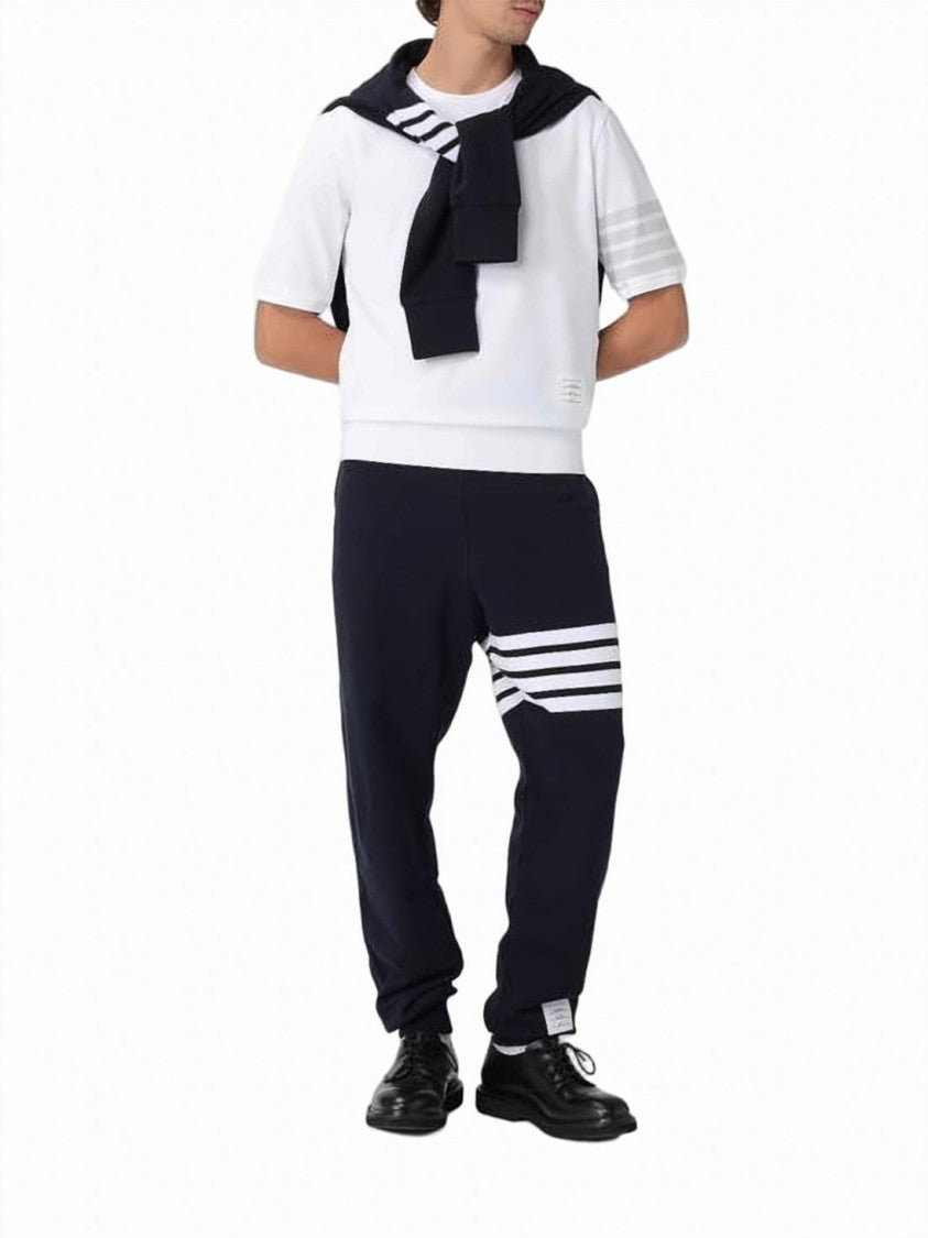 Thom Browne Long-Sleeve Polo Shirt With Classic Collar