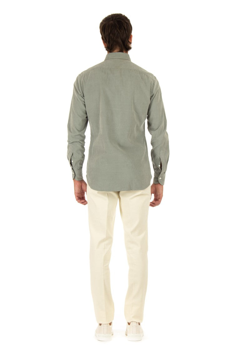 Borriello 2000-Rib Velvet Tailored Shirt