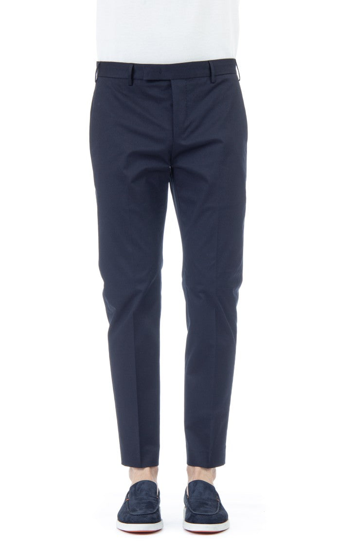 Pt Torino Comfort Fit Ten Cotton Trousers
