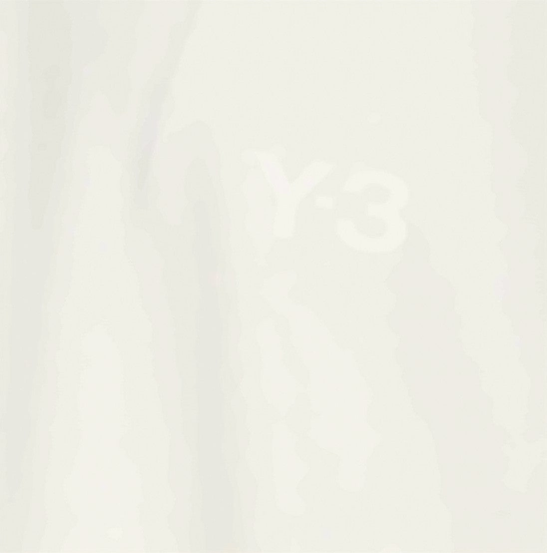 Y-3 White T-Shirt With Tonal Branding