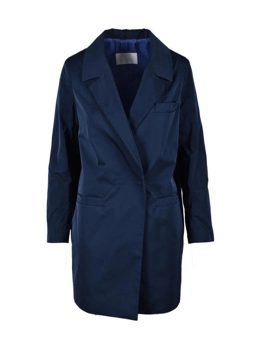 Annie P. Blue Polyester Coat