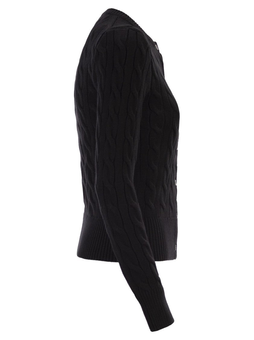 Polo Ralph Lauren Cable Knit Cotton Crew Neck Cardigan