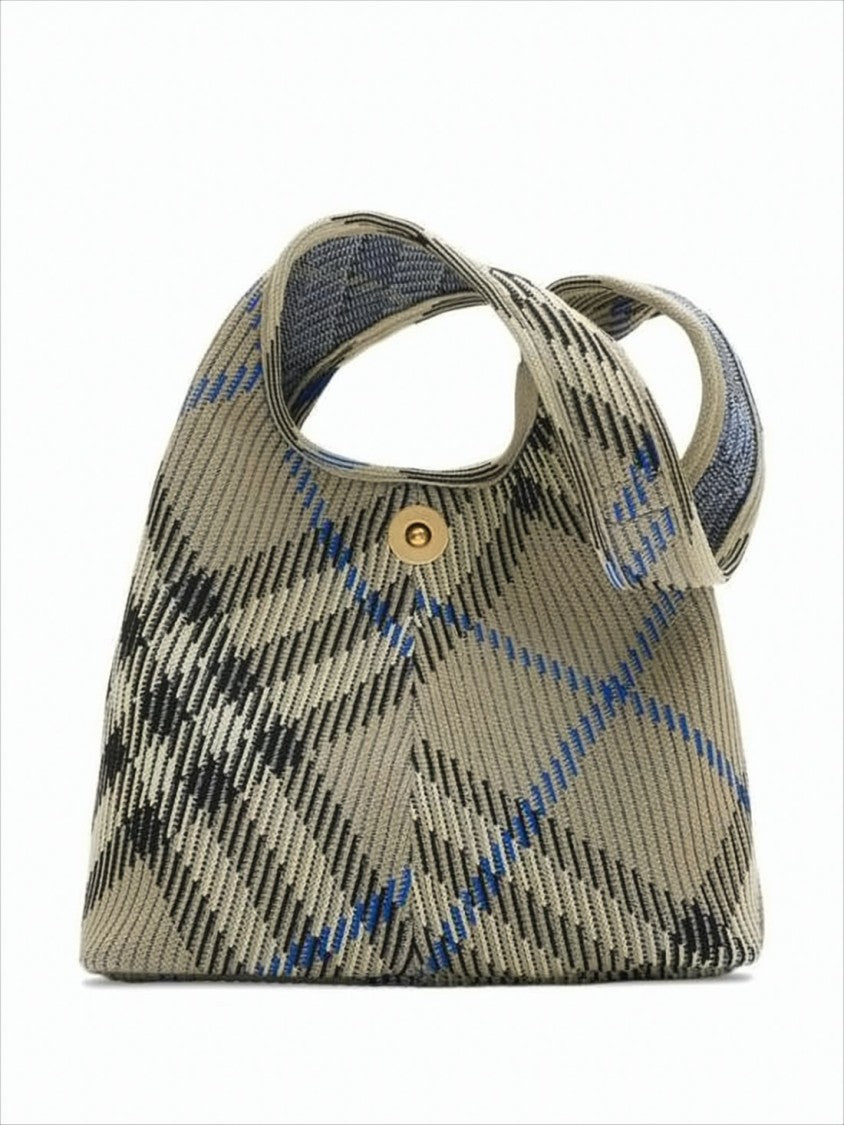 Burberry Textured Nylon Tote Bag