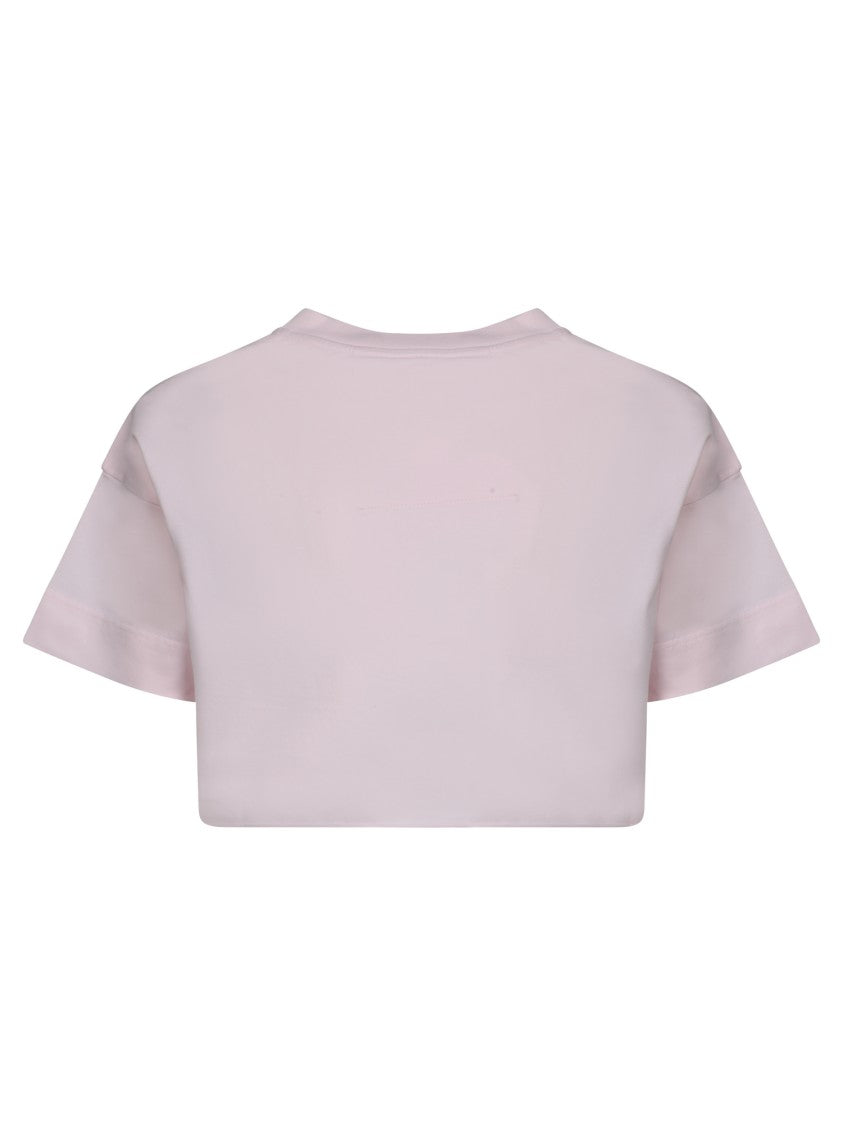 Givenchy Pastel Pink Crop Tee