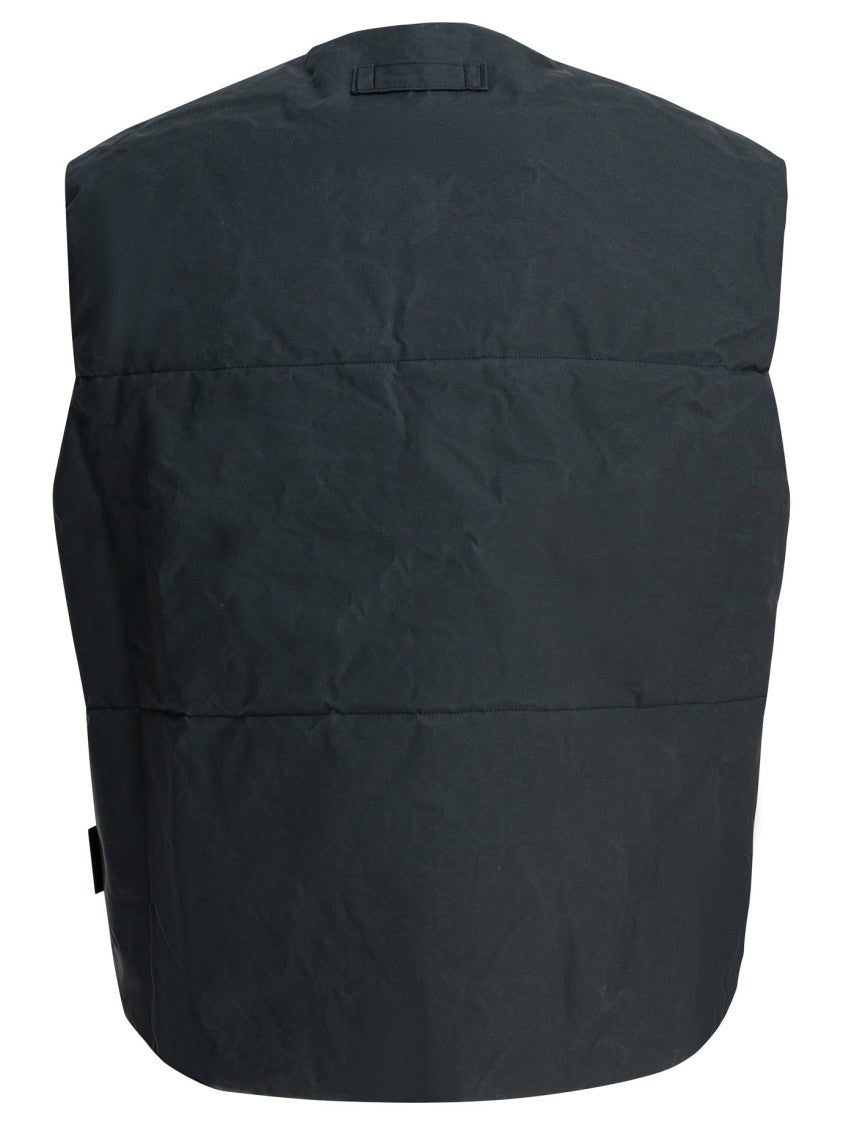Gr10k Padded Cotton Sleeveless Jacket With Two-Tone Design