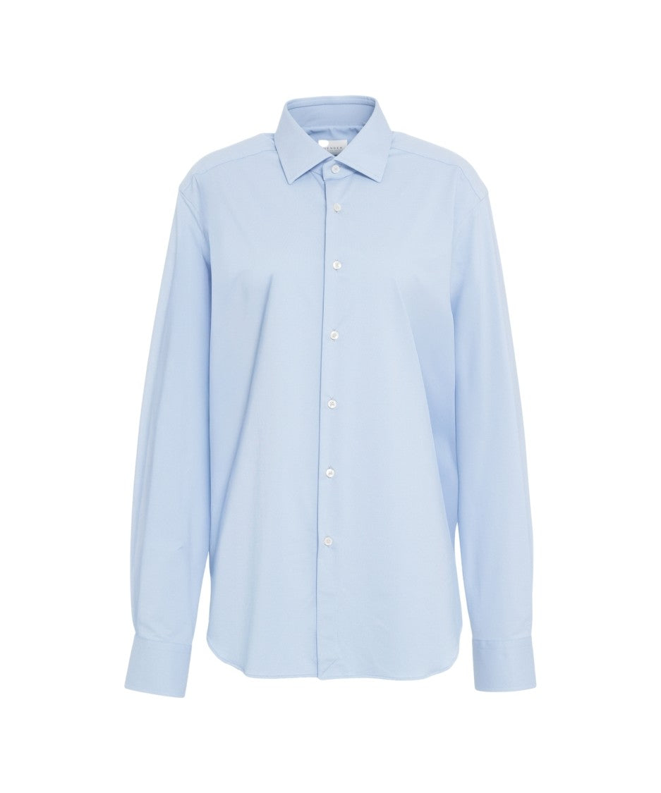 Gender Long Sleeve Tailored Shirt With Pointed Collar